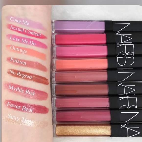 MYTHIC RED ๐ NARS LIP GLOSS NWOB - Picture 9 of 12